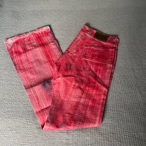 NWOT Von Dutch Coated Pink Faux Snake Skin Pants